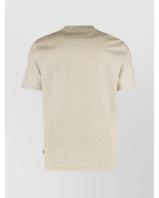 Boss Natural Cotton Jacquard Regular-Fit Short-Sleeve T-Shirt for men