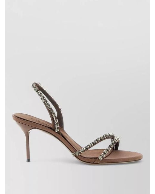 Paris Texas Metallic Lidia Slingback Sandals Stiletto Heel