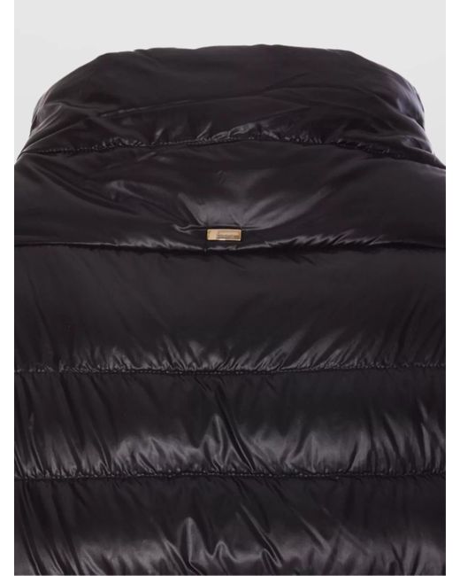 Herno Black Down Quilted Short Puffer Jacket