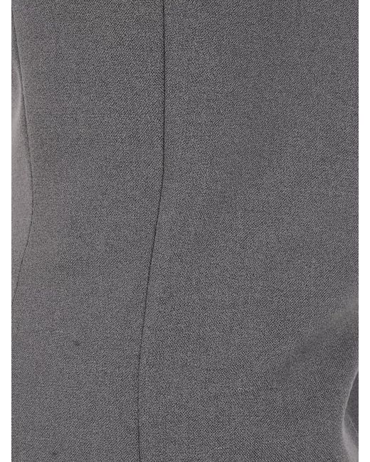 Jean Paul Gaultier Gray High Waist Tailoring Wide Leg Trousers