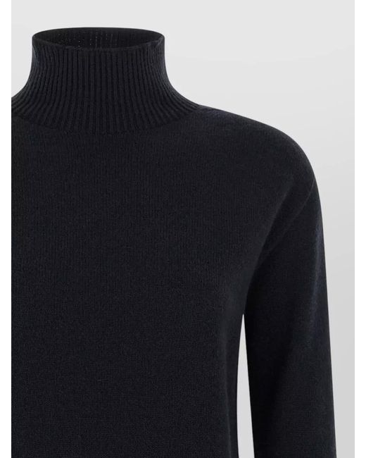 Max Mara Blue Cashmere Turtleneck Jumper