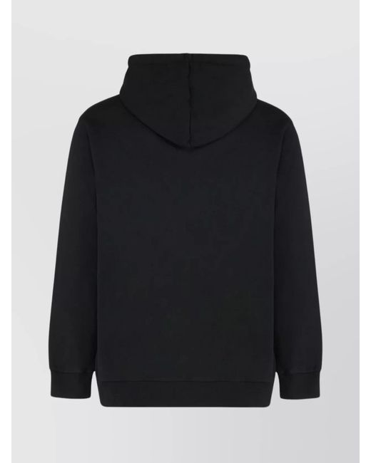 Palm Angels Black Rhinestone Print Cotton Hoodie for men