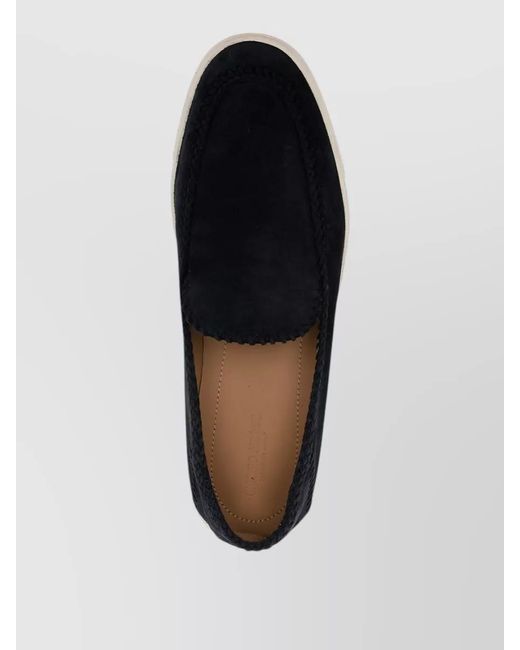 Giorgio Armani White Leather Slip-On Loafers for men