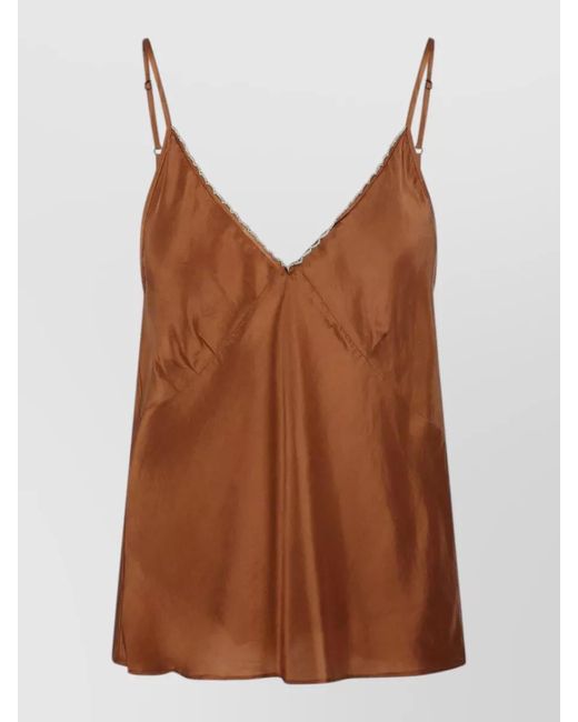 Forte_forte Brown Silk Top
