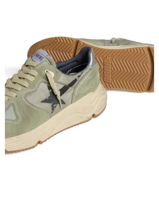 Golden Goose Deluxe Brand Multicolor Silk Nylon Low Top Sneakers Contrast Sole for men