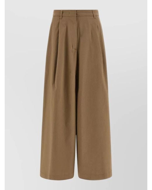 Thelatest Natural Daisy Skirt Belt Loops Pleated Back Pocket