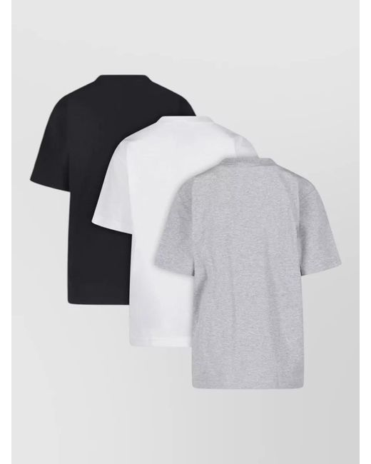 Burberry Black Crew Neck Short Sleeve Regular Fit Pack for men