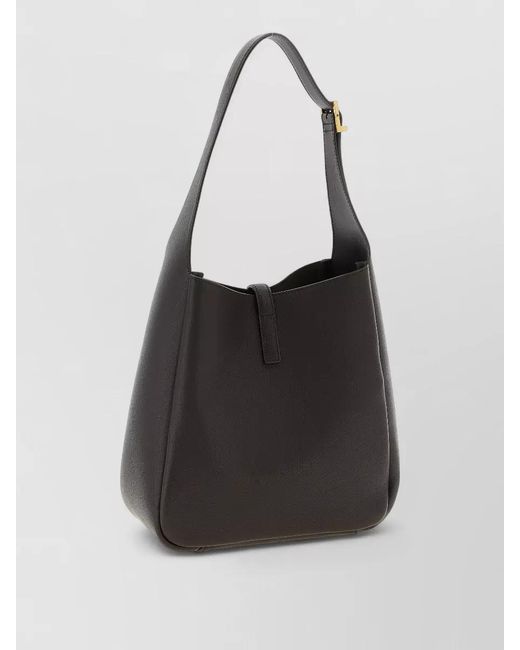 Saint Laurent Black Le 5 À 7 Micro Leather Shoulder Bag