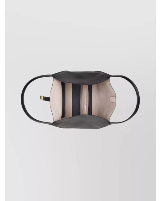 Lanvin Black Cabas Leather Tote Bag