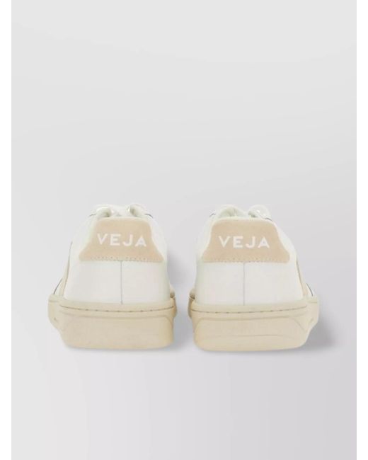 Veja Natural Leather Low-Top Sneakers