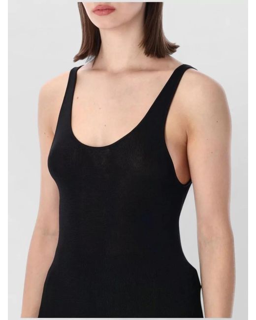 Frankie Shop Green Ribbed Slim-Fit Scoop-Neck Tank Top