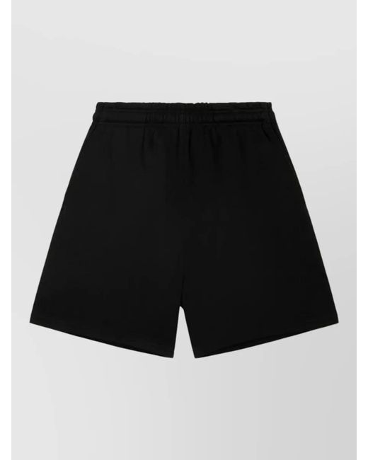 Entire studios Black Cotton Standard Bermuda Shorts for men