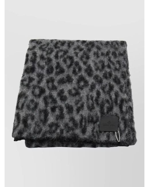 Anine Bing Gray Wool Scarf