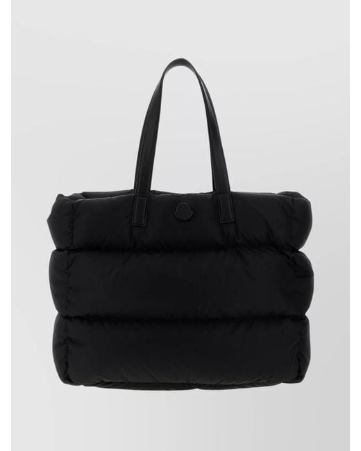 Moncler Black Quilted Tote Bag for men