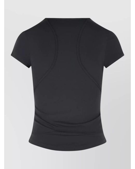 Adidas By Stella McCartney Black Logo Short-Sleeve T-Shirt