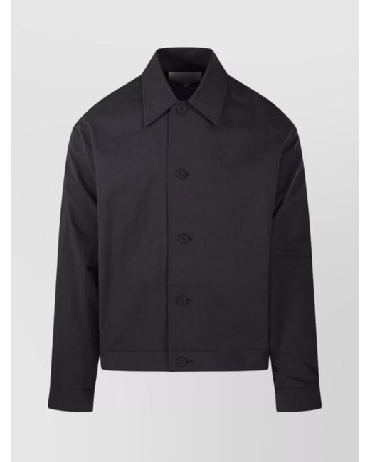 Studio Nicholson Black Button Up Overshirt Jacket for men