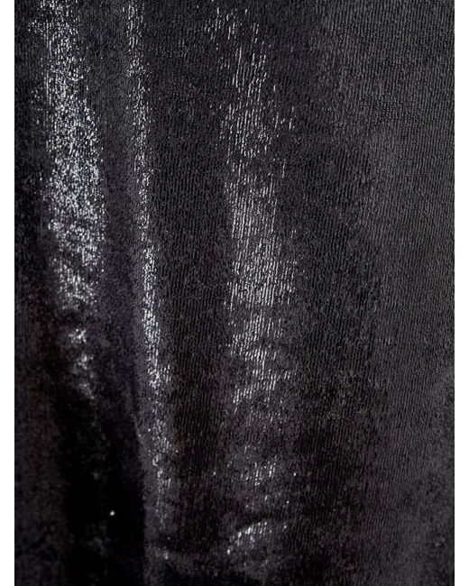 Lardini Black V-Neck A-Line Maxi Dress