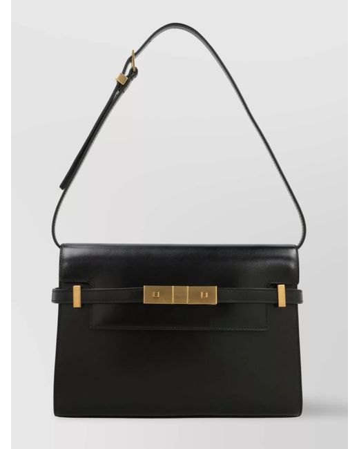 Saint Laurent Black Na Leather Shoulder Bag