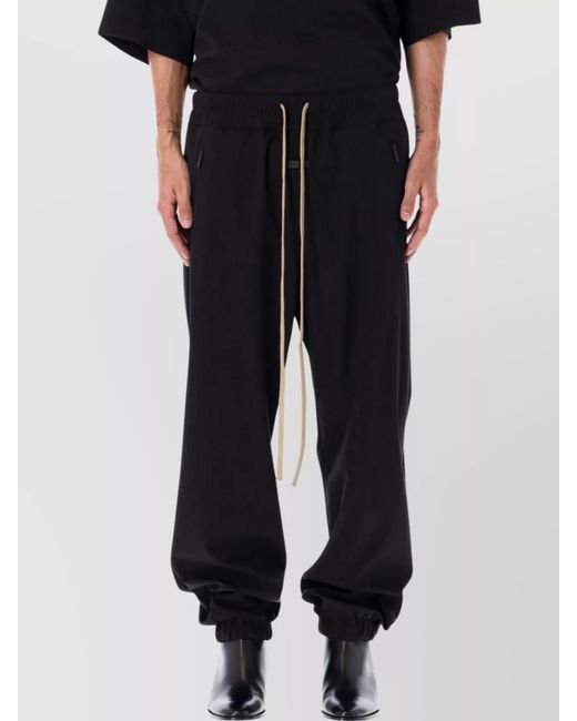 Fear Of God Black Relaxed-Fit Track Pants for men