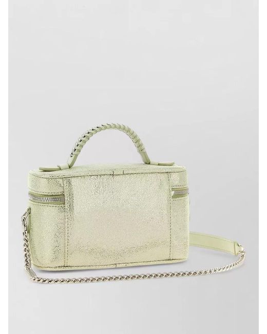 Stella McCartney Vanity Falabella Crossbody Bag Metallic Chain Handle