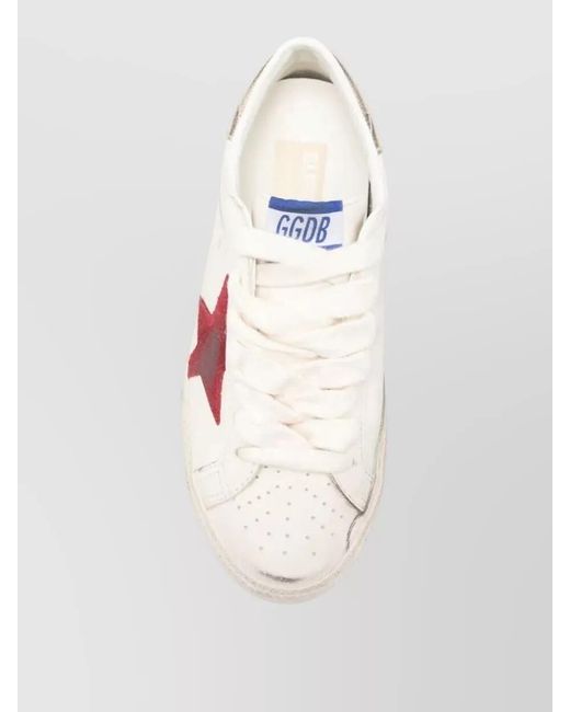 Golden Goose Deluxe Brand Pink Superstar Leather Sneakers Suede Star Detail for men