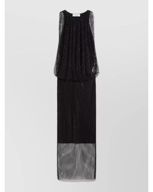 Sportmax Black Sleeveless Maxi Dress