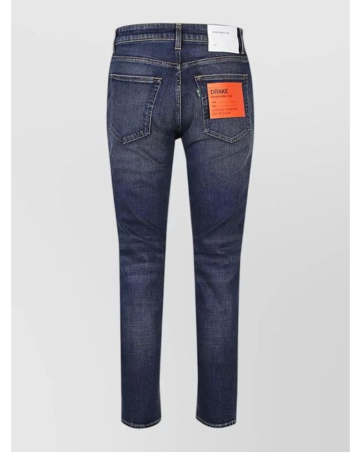Department 5 Blue Denim Super Slim Jeans for men
