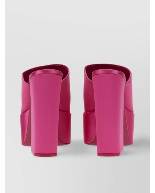 Paris Texas Pink Leather Mule Pumps