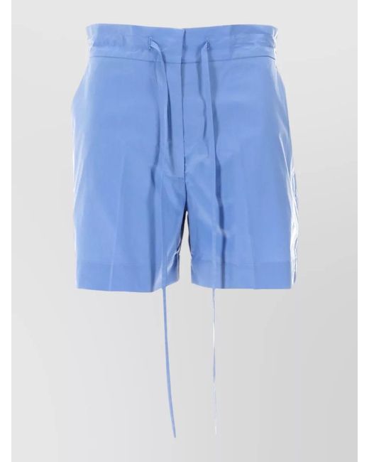 P.A.R.O.S.H. Blue Knee-Length Shorts