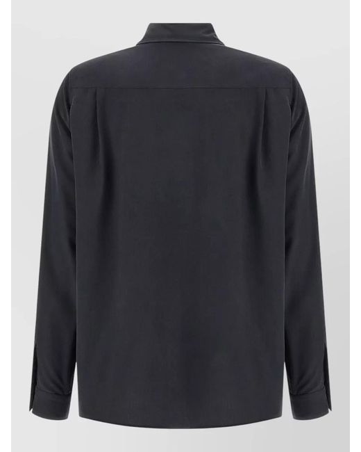 Max Mara Black Silk Shirt