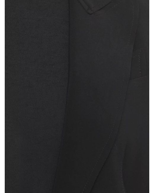 Norma Kamali Black Single-Breasted Blazer