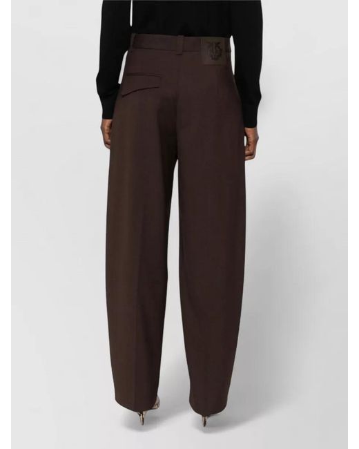 Pinko Multicolor Balbino High Waist Diagonal Tailored Pants
