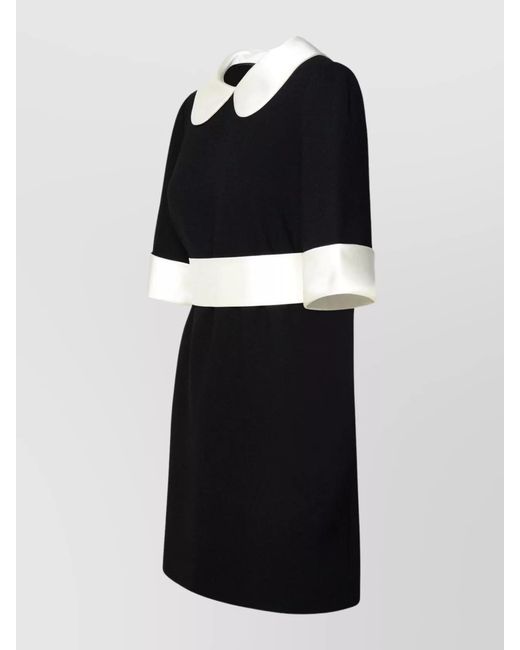 Dolce & Gabbana Black Silk Blend Mini Dress
