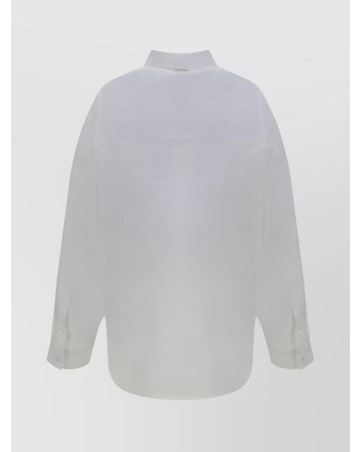 Balenciaga White Wrap Shirt