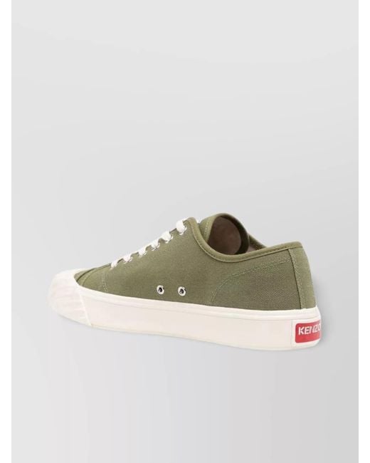 KENZO Brown Sneakers With Embroidered Logo And Floral Detailing for men