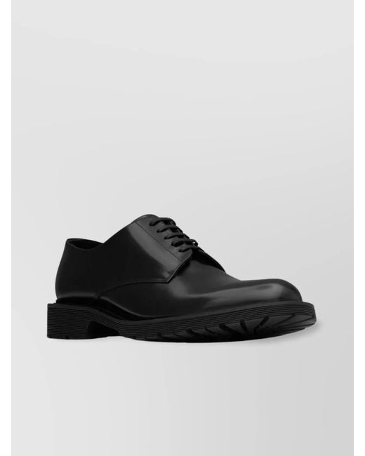 Saint Laurent Black Streamlined Army Derby for men