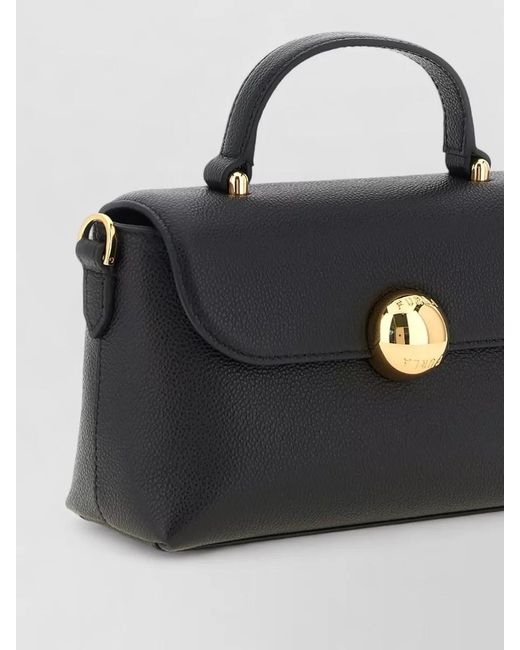 Furla Black Moonlight Shoulder Bag Tone Hardware