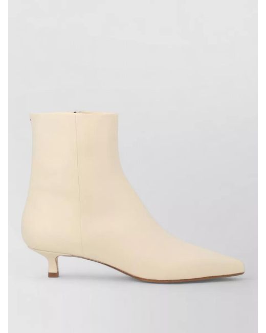 Aeyde Natural Leather Ankle Boots