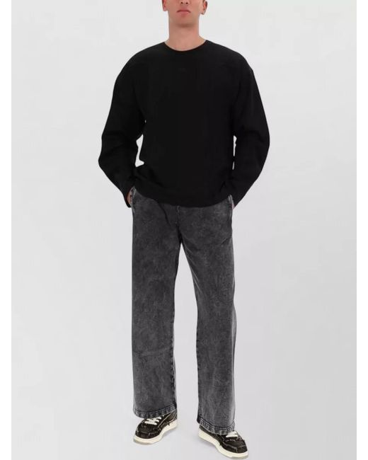 DIESEL Black Cotton Sweatshirt for men