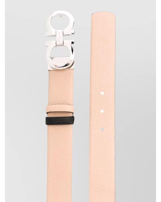 Ferragamo Pink Leather Belt