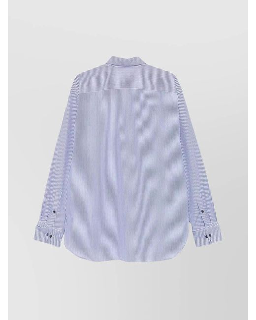 Dries Van Noten Purple Cotton Shirt for men
