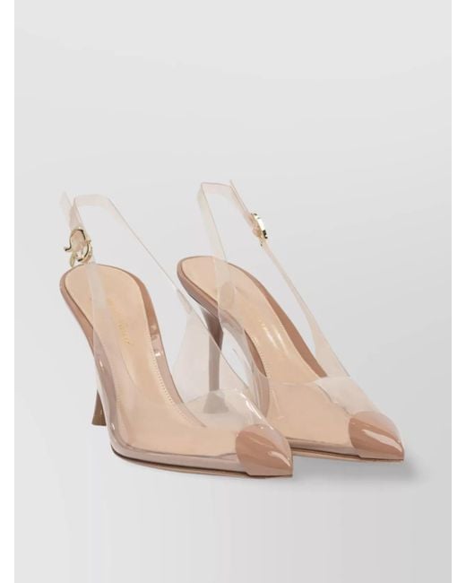Gianvito Rossi Natural Diana 85 Slingback Pumps