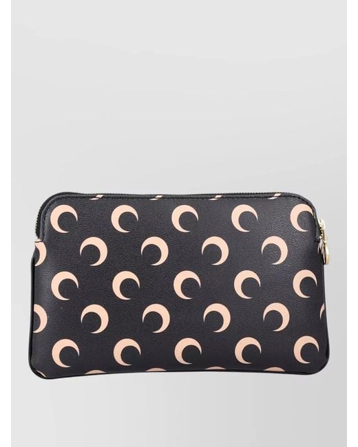 MARINE SERRE Black Moon Small Rectangular Pouch On The Go