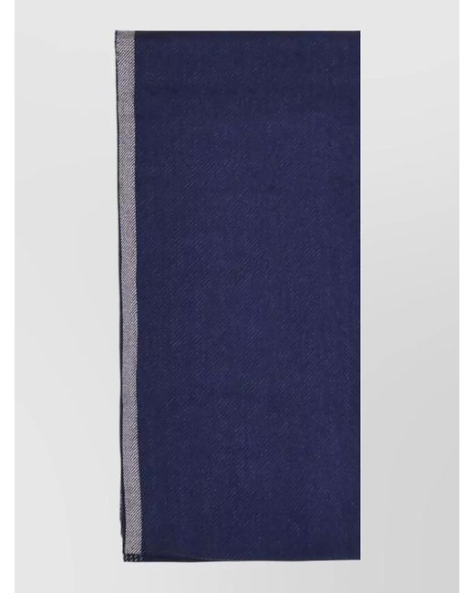 Brunello Cucinelli Blue Cashmere Scarf for men