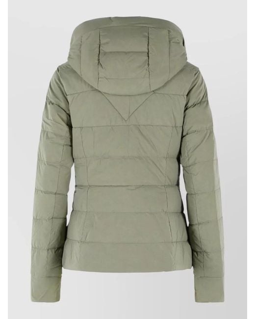 Canada Goose Green Clair Hooded Stretch Polyamide Down Coat