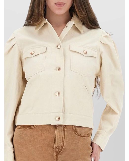 Isabel Marant Natural Cotton Fitted Jacket