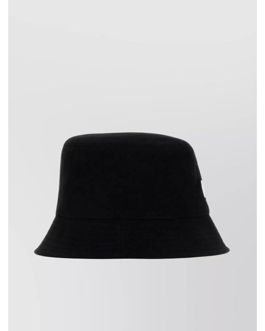 Isabel Marant Black Cotton Bucket Hat