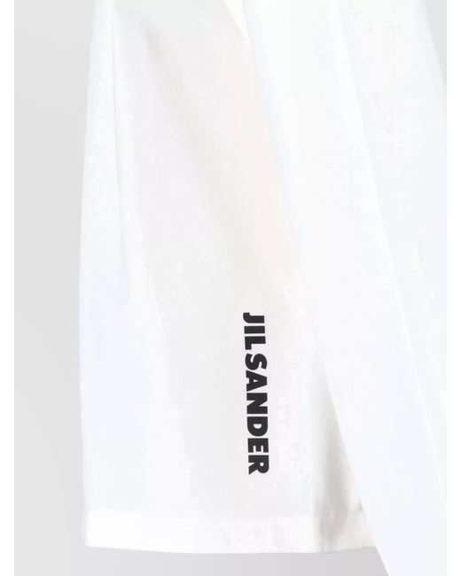 Jil Sander White Short-Sleeve Sweatshirt for men