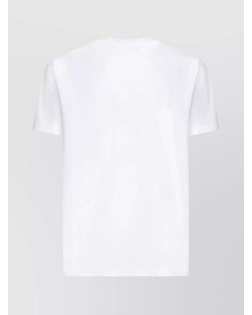Givenchy White Logo Print Regular-Fit Cotton T-Shirt for men