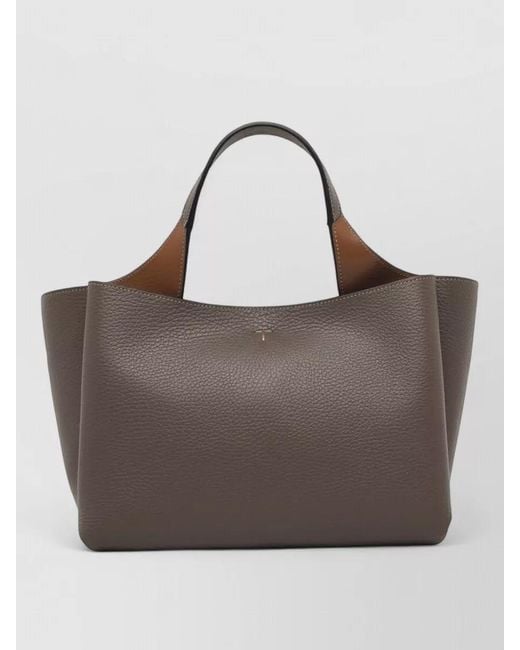 Tod's Brown Leather Mini Shoulder Bag Adjustable Strap